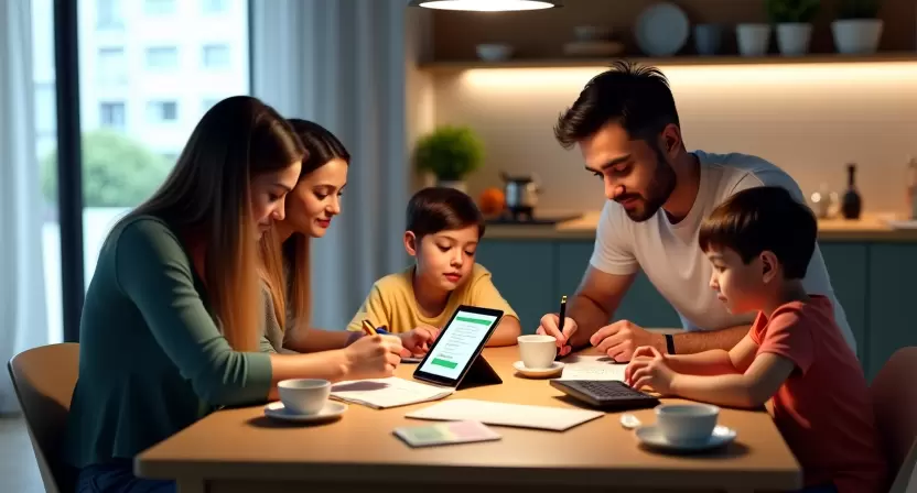 Educação financeira aplicada à rotina familiar